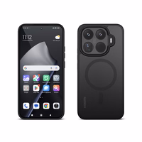 Crong Hybrid Matte Magnetic - Xiaomi 15T Pro MagSafe maciņš (melns)