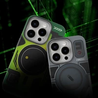 FORCELL F-PROTECT Leveli ar divu slāņu 4D tehnoloģiju, militārā nolaišanas pārbaude saderīgs ar MagSafe SAMSUNG S25 - cyber zaļš