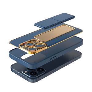 Чехол New Kickstand для iPhone 13 Pro с подставкой розовый