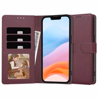Futrālis Fancy Wallet Samsung S947 S26 Edge bordo krāsā