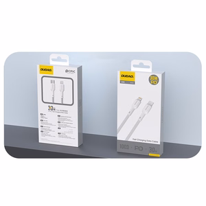 Dudao L9X 30W USB-C - Lightning kabelis 1m - balts