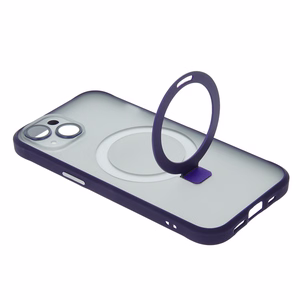 Mag Ring viedtālruņa apvalks iPhone 13 6,1" violets