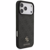 Guess 4G Small Classic Logo MagSafe futrālis iPhone 17 Pro Max - melns