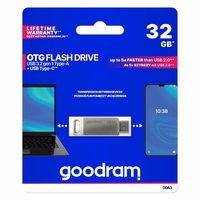 GOODRAM zibatmiņa OTG USB A + Type C ODA3 32GB USB3.2