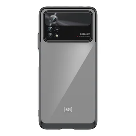 Outer Space Case viedtālruņa apvalks Xiaomi Poco X4 Pro 5G ar elastīgu rāmi melns