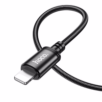 Kabelis USB C uz Lightning Hoco PD 20W 1 m X89 melns