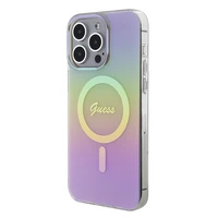 Guess GUHMP15XHITSP iPhone 15 Pro Max 6.7" rozā/rozā cietais apvalks IML Iridescent MagSafe