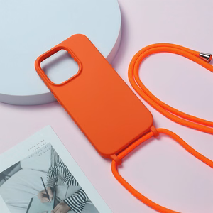 Siksniņa silikona viedtālruņa apvalks Iphone 13 Pro dizains 1 oranžs