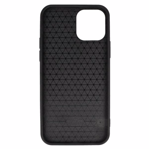 Tel Protect CARBON maciņš iPhone 12 Pro Max, melns ar sarkanu svītru