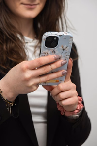 FORCELL F-PROTECT Mirage viedtālruņa apvalks saderīgs ar MagSafe IPHONE 14 Plus pavasara ziedi
