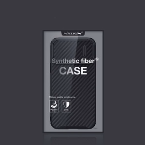 Nillkin Synthetic Fiber S viedtālruņa apvalks iPhone 14 Pro Max ar kameras vāciņu, melns