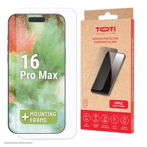 Rūdīts stikls 2D ekrāna aizsargs pilnam virsmai priekš iPhone 16 Pro Max, caurspīdīgs