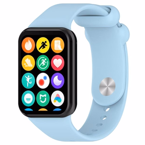 SILICONE STRAP MI BAND 8 PRO /M8 PRO (4). LIGHT BLUE