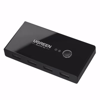 Ugreen 30767 interface hub USB 2.0 melns