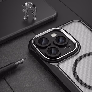 Leading Series MagSafe Silikoniskais apvalks iPhone 16 Pro - melns