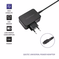 Qoltec 51025 power adapter/inverter melns