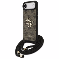Guess 4G Big Logo Cord Stap soma pāri plecam viedtālrunim iPhone 17 Air - brūns