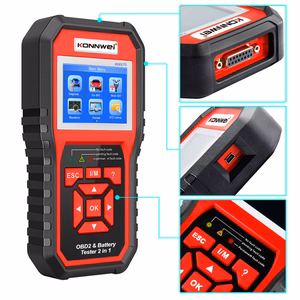 Konnwei KW870 OBD2 diagnostikas skeneris un akumulatoru testeris
