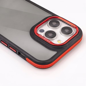 Crystal melns maciņš for Samsung Galaxy S25 Plus sarkans