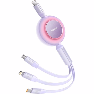 BASEUS kabelis 3in1 Type-C uz Micro USB / Lightning / Type-C PD QC4.0 3,5A 100W CAMJ010205 1,1m Magnētiskais
