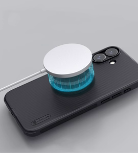 Nillkin Super Frosted Shield Pro Magnētiskais viedtālruņa apvalks iPhone 16 - melns