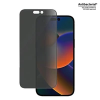 PanzerGlass Ultra-Wide Fit antibakteriālais privātuma rūdītais stikls ar pozicionētāju iPhone 14 Pro Max viedtālrunim