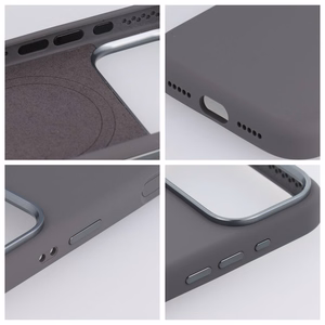 Maciņš Samsung S26 Forcell F-Protect Frame Premium saderīgs ar MagSafe pelēks