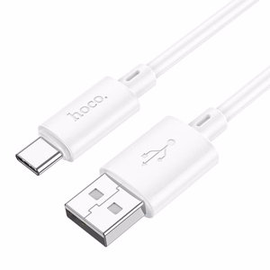 Kabelis USB-A uz USB-C Hoco 3A 1 m X88 balts