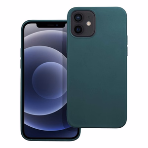 Matētais viedtālruņa apvalks IPHONE 12 tumši zaļš