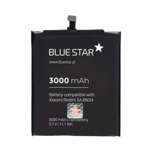 Аккумулятор для Xiaomi Redmi 5A (BN34) 3000 mAh Blue Star
