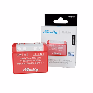 Shelly Wave 1PM Mini LR viedais Z-Wave relejs