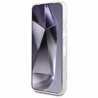 Karl Lagerfeld viedtālruņa apvalks ar rhinestones Karl Head logotipu Samsung Galaxy S25 caurspīdīgs