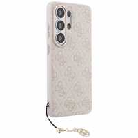 GUESS maciņš for SAMSUNG S26 Ultra GUHMS26LGF4GPI (PU 4G Classic Logo with Charm) rozā