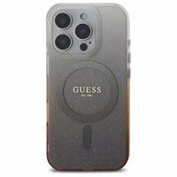 Guess IML Glitter Gradient Magnētiskais viedtālruņa apvalks iPhone 16 Pro Max - brūns