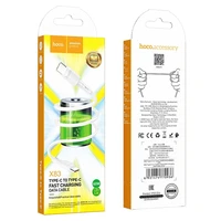 Kabelis USB C uz USB C Hoco 3A 60W 1 m X83 balts