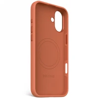 Decoded antimikrobiālais silikona aizmugures apvalks ar MagSafe iPhone 16 Plus - oranžs