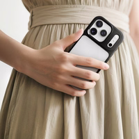 Rock Guard Lens Protection Series Maciņš for Iphone 17 caurspīdīgs-melns