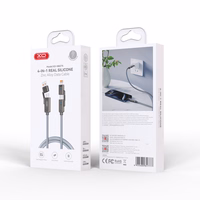 XO kabeli NB275 4w1 USB-C - Lightning + USB - USB-C 60W 1,0m šari