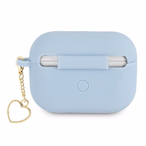Guess GUAPLSCHSB AirPods Pro чехол синий/синий Silicone Charm Heart Collection