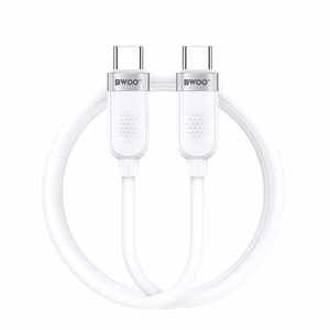 BWOO 65W kabelis USB-C - USB-C 1m balts