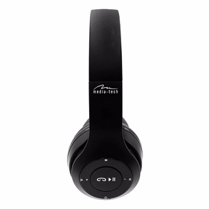 MEDIA-TECH EPSILION BT MT3591 bezvadu austiņas Bluetooth 4.2 mikrofons radio FM melnas