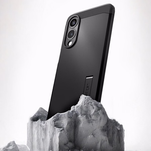 Чехол Spigen Tough Armor MagSafe для Samsung Galaxy S25 Edge - чёрный