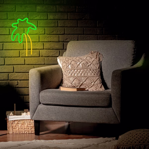 Neon LED Light PALM zaļš oranžs NNE04 Neolia