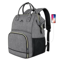 Laptop Backpack / Lunch Bag 15.6'' Matein 1368 USB Pelēks