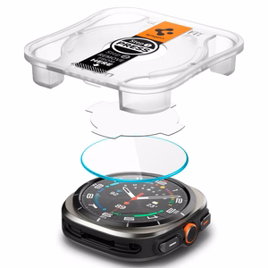 Spigen Glas.TR EZ Fit rūdīts aizsargstikls Samsung Galaxy Watch Ultra (47mm) - caurspīdīgs (2 gab. komplekts)