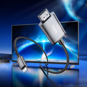 Kabelis Hoco UA27 Lightning uz HDMI 2,0 m pelēks