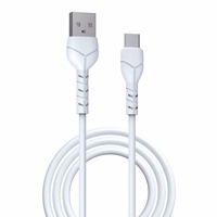 Devia kabelis Kintone EC145 USB - USB-C 1,0 m 2,1A balts