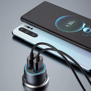 Car Charger Dudao "R4+" Grey 18W (3xQC3.0)