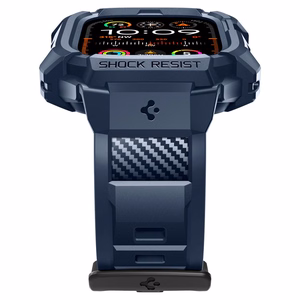 Spigen Rugged Armor Pro apvalks Apple Watch Ultra 1 / 2 (49mm) - jūras zila