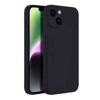 SILICONE MAG COVER viedtālruņa apvalks saderīgs ar MagSafe iPhone 14 melns